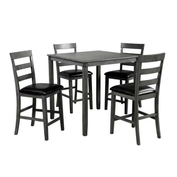 fred 5 piece solid wood dining set