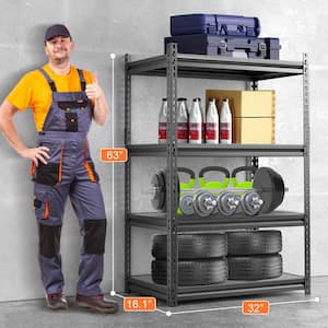 Garage Storage Shelves 32 In. Stainless Steel Built-In Outdoor Beverage Center With Adjustable 4-Tier Shelving