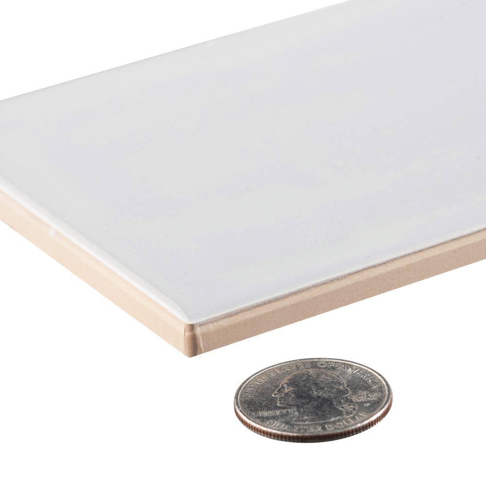 Perfecto Mirabella 4" x 16" Gray Glazed Ceramic Subway Tile