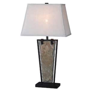 Free Fall 30 in. Natural Slate Table Lamp