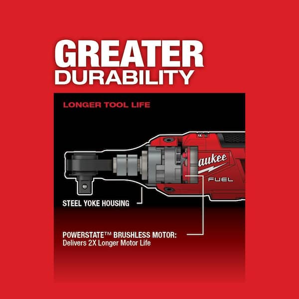 Milwaukee - M12 FUEL 12V Lithium-Ion Brushless Cordless High Speed 3/8 in. Ratchet Kit with One Battery, Charger and Bag
