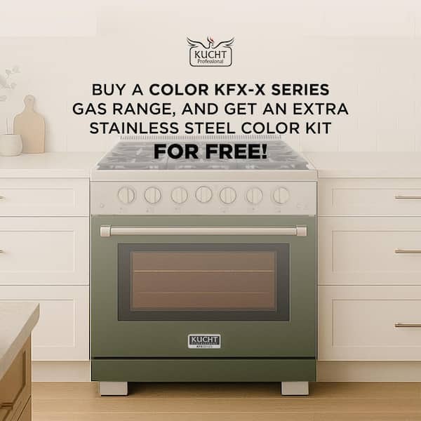 Kucht 36 in. 5.2 cu. ft. 6-Burners Freestanding Propane Gas Range