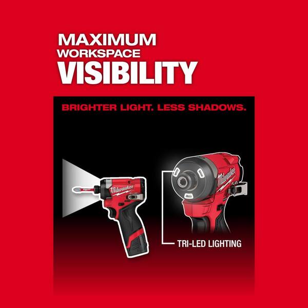 Milwaukee - M12 FUEL 12V Lithium-Ion Cordless 3/8 in. Ratchet and 1/4 in. Impact Driver Combo Kit w/High Output 2.5 Ah Battery
