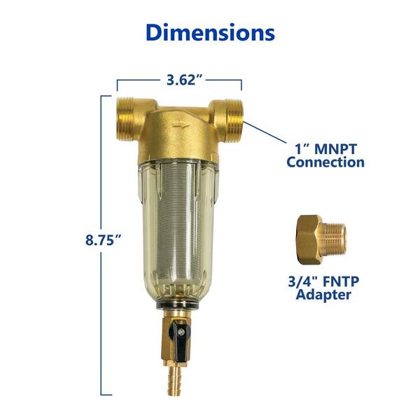 thumbnail image 2 of Reusable 1/2 Inch Spin Down Sediment Water Filter – Mesh, 50°C (Unbranded) 2 of 3