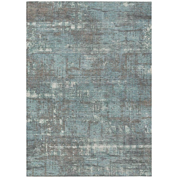 Chantille Machine Washable Indoor/Outdoor Abstract ACN1969 Taupe 5 ft. x 7 ft. 6 in. Area Rug