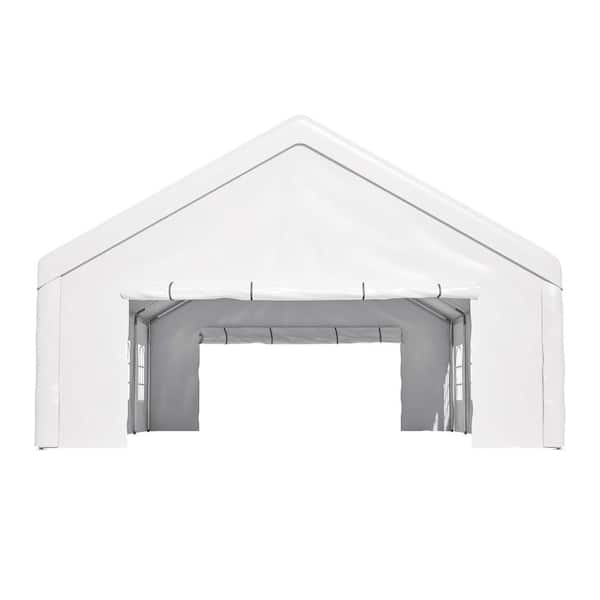 32 ft. W x 20 ft. D Outdoor Party Tent with 3 Storage Bags & Removable Sidewalls for Carport Camping Garden Wedding BBQ