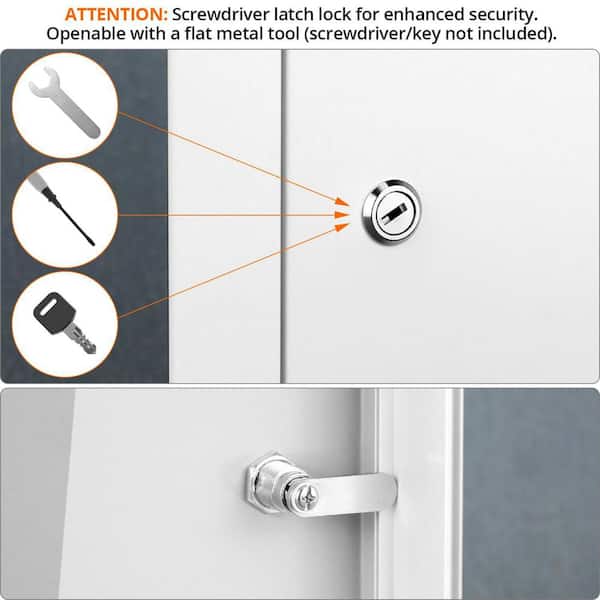 Augbeer 12 in. x 24 in. Aluminum Alloy Access Door with
