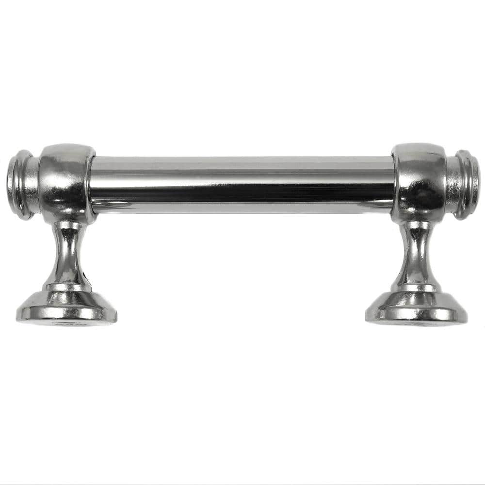 Polished Nickel 3" Modern Bar Cabinet Pull