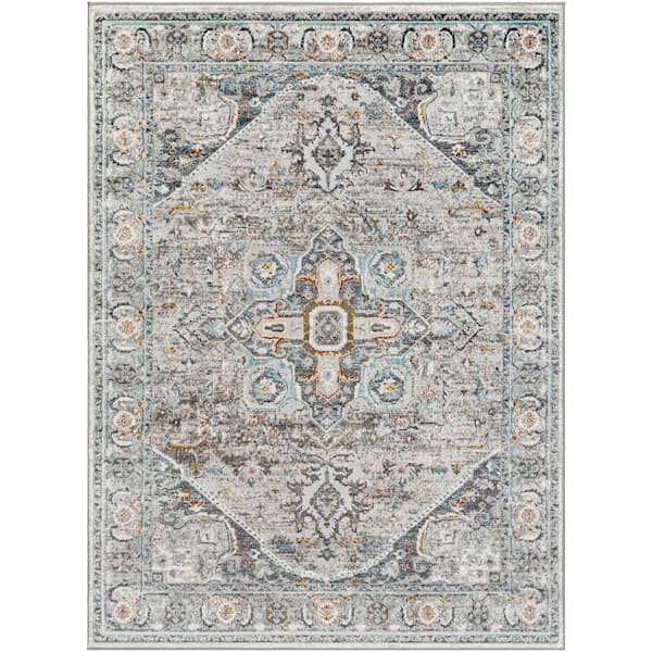 Livabliss San Francisco Ivory/Light Gray 8 ft. x 10 ft. Indoor/Outdoor Area Rug