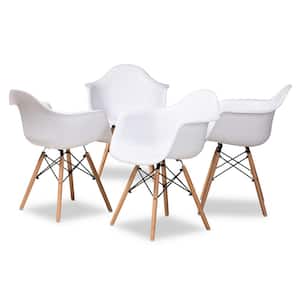 Galen White and Oak Brown Dining Chair (Set of 4)