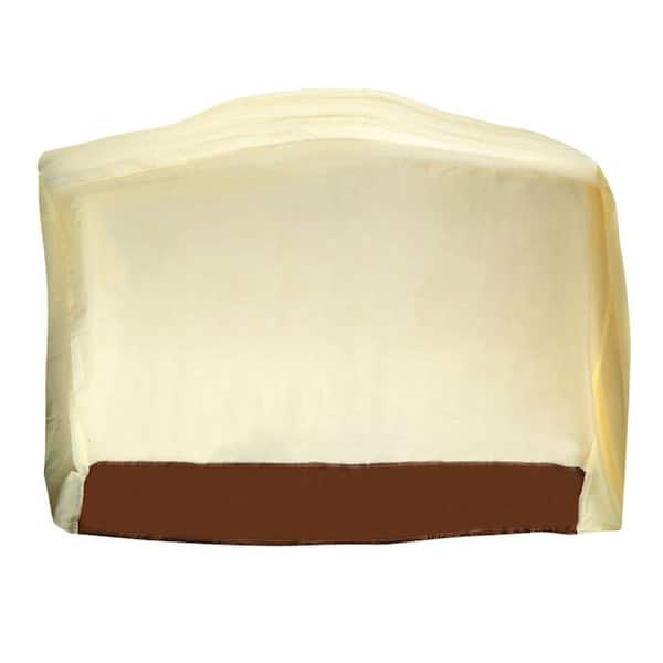 64 in. L x 24 in. W x 48 in. H Beige 210D Waterproof Outdoor Furniture Cover BBQ Grill Cover