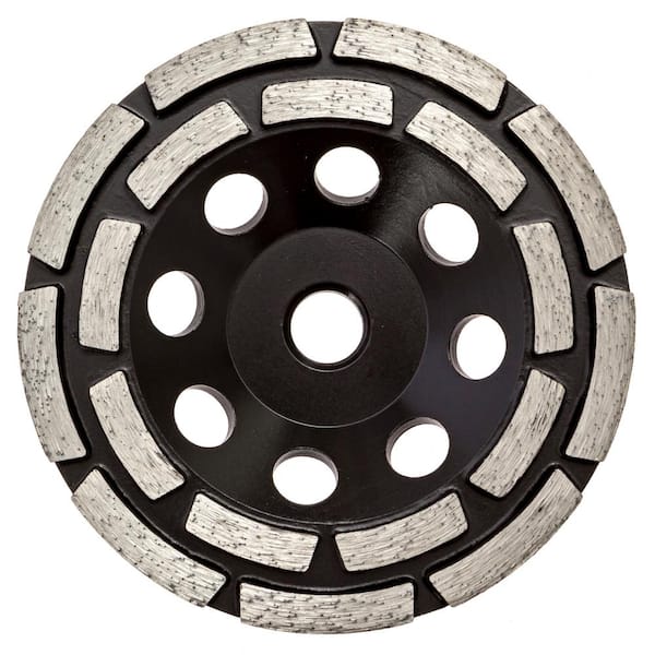 4.5" Diamond Grinding Cup Wheel Double Row Concrete Angle Grinder 18 segments 