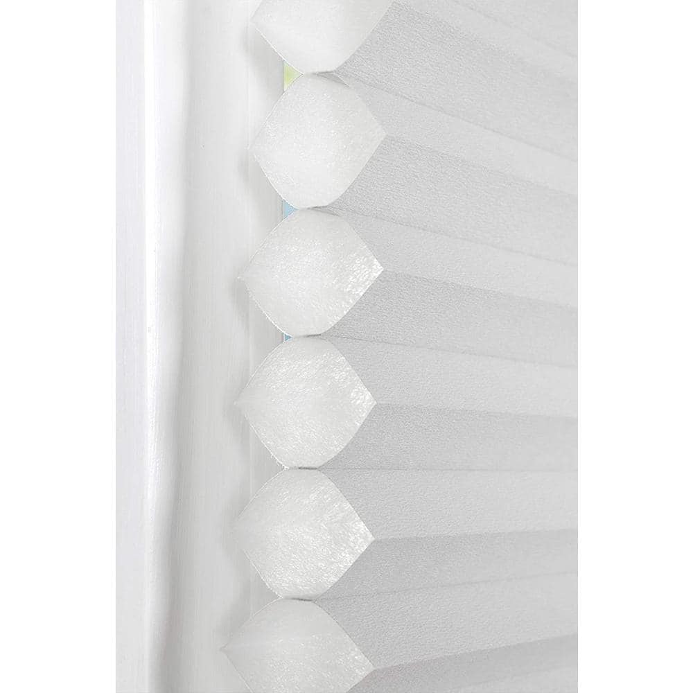 White Cordless Light Filtering Cellular Shade 26.5"W x 72"H