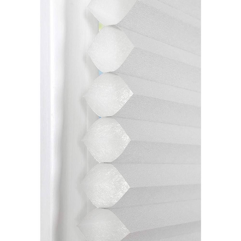 White Cordless Top Down Bottom Up Cellular Fabric Shade 28" W x 60" L