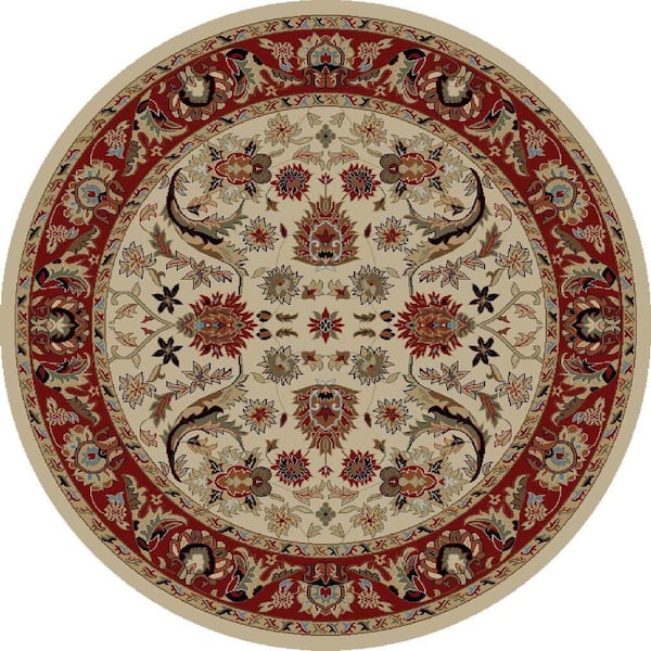 Concord Global Trading Ankara Sultanabad Ivory 5 ft. Round Area Rug