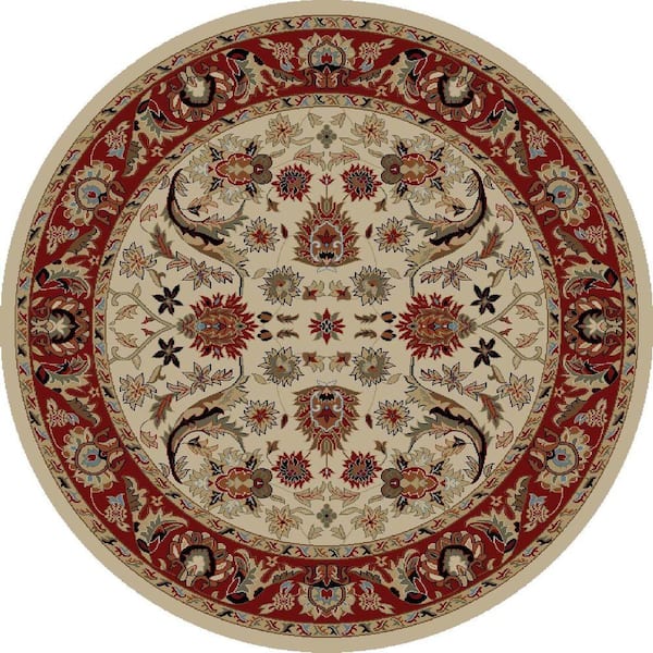 Concord Global Trading Ankara Sultanabad Ivory 8 ft. Round Area Rug