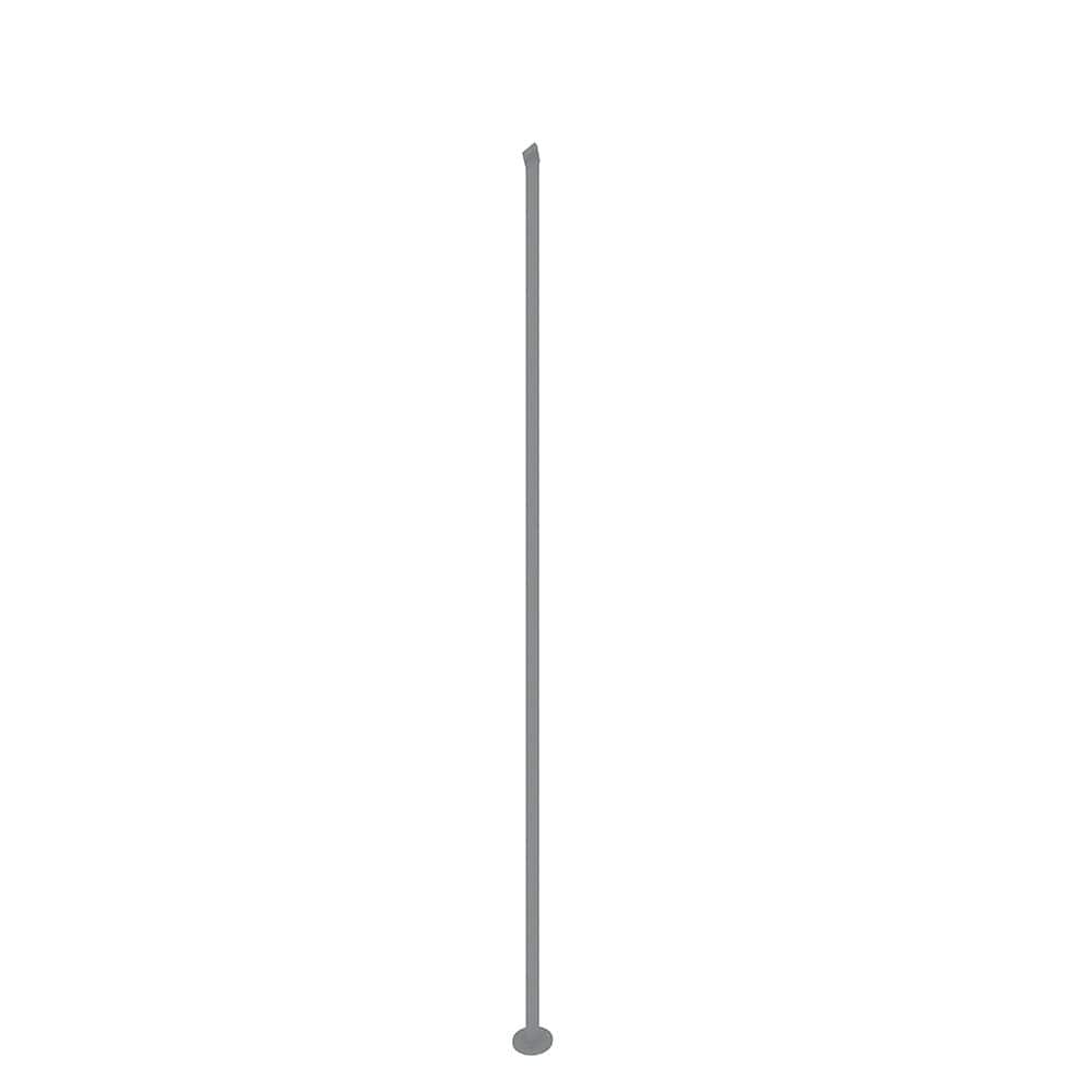 Iron Baluster Square 1/2 in. x 1/2 in. x 36 in. Silver (20-Pack)