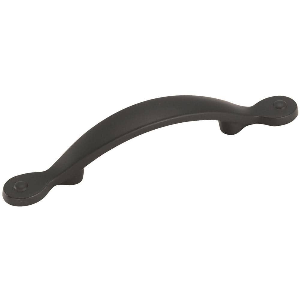 Amerock Inspirations 3 in (76 mm) Matte Black Drawer Pull BP1590FB - The  Home Depot