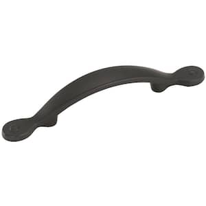 Inspirations 3 in. (76mm) Classic Matte Black Arch Cabinet Pull