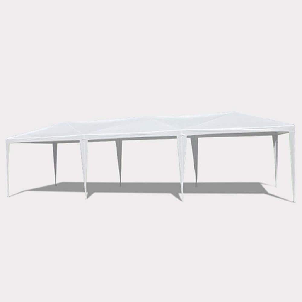 10 ft. x 30 ft. wedding party outdoor canopy pavilion with 5 removable side