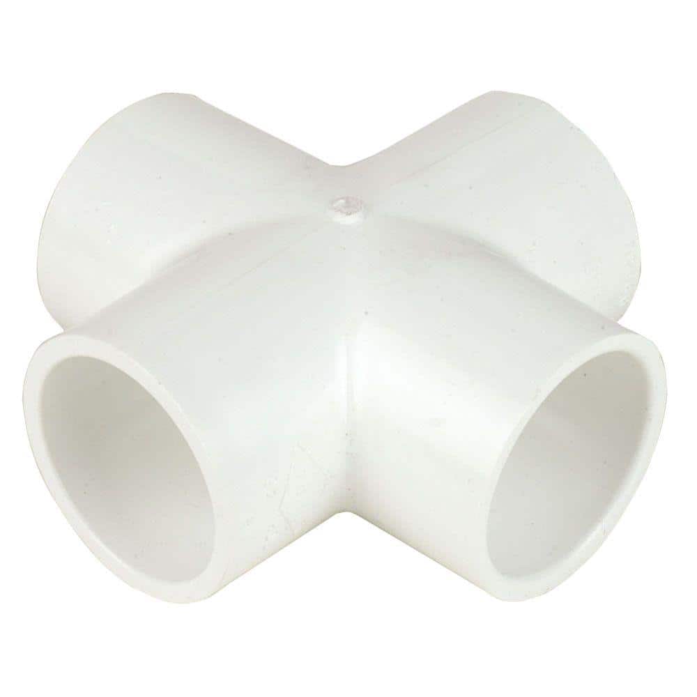 DURA 1-1/4 in. x 1-1/4 in. x 1-1/4 in. x 1-1/4 in. Schedule 40 PVC Slip ...
