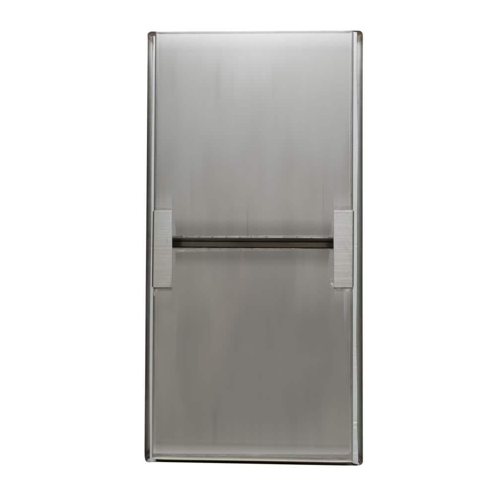 Brushed Stainless Steel Double Shelf Shower Niche
