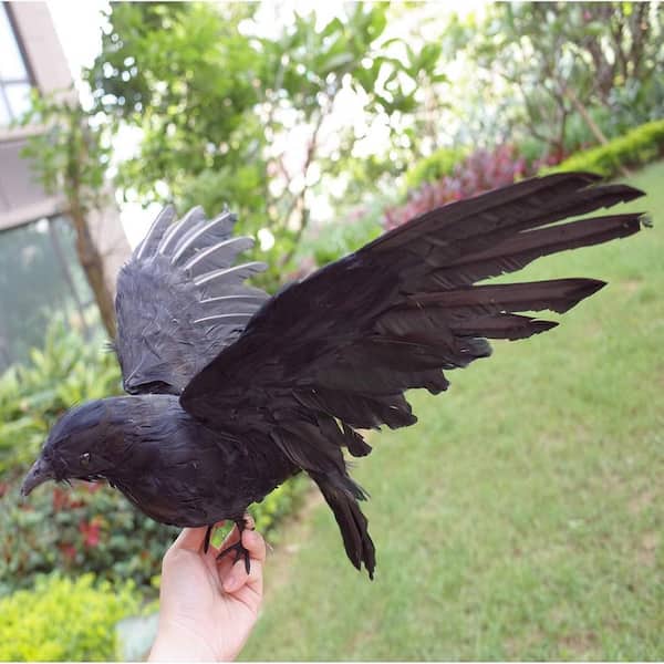 Cubilan Outdoor 2-Pack Realistic Crows Extra Large Handmade Black