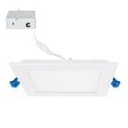 6 in. Square 2700K Daylight New Construction IC Rated Canless Recessed Integrated LED Kit