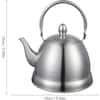 Creative Home 4 Cups Pink Stainless Steel Tea Kettle Teapot with Folding  Handle, Removable Infuser Basket for Tea Bag Loose Tea Leaves 11311 - The  Home Depot