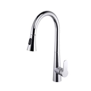 Furio Brass Single-Handle Pull-Down Spray Kitchen Faucet in Chrome