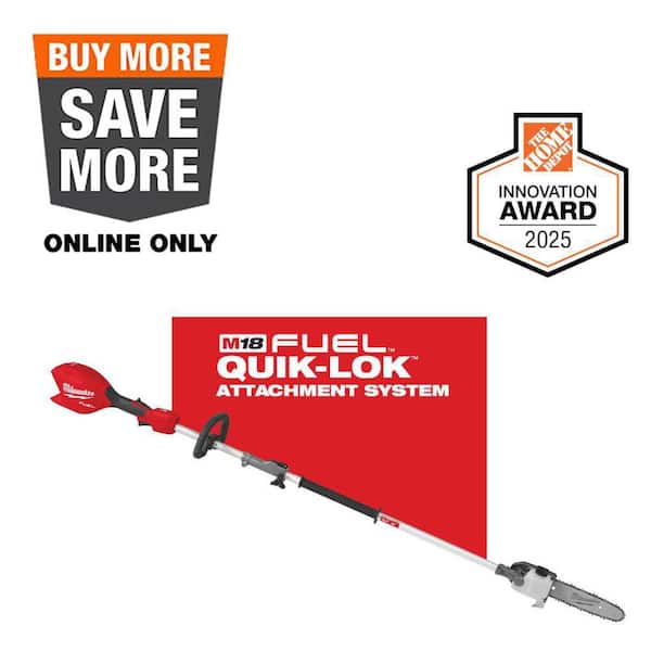 M18 FUEL 18V 10 in. Brushless Cordless Battery Powered Pole Saw with QUIK-LOK Attachment Capability (Tool-Only)