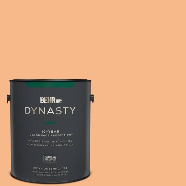 BEHR DYNASTY 1 gal. 260C3 Fresh Peaches SemiGloss Enamel Exterior
