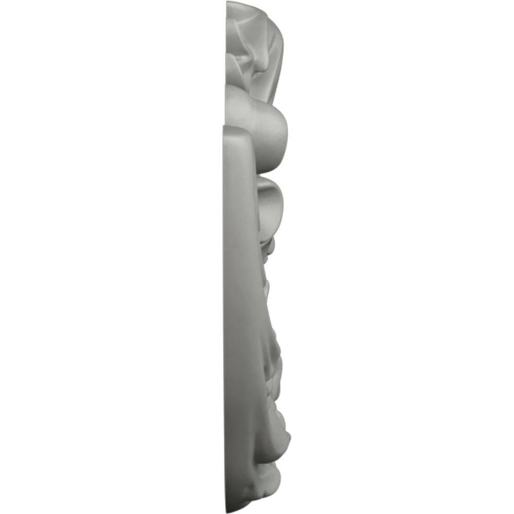 Primed White Polyurethane Architectural Right Onlay, 12"W x 6"H
