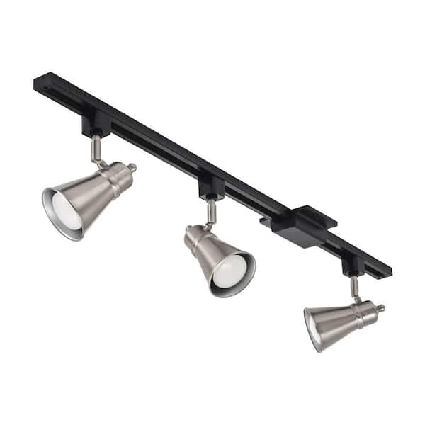 Lithonia Lighting 44.5 in. 3-Light Brushed Nickel LED Track Lighting Shade Baffle Kit