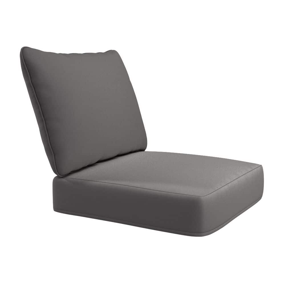 Deep Seat Cushion Set with Sunbrella Fabric and Dual-Layer Foam Core, 24 x 48 in. Granite price history on PriceWatchPro