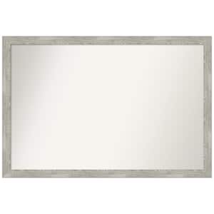 Dove Greywash Narrow Custom Non-Beveled 49.5 in. W x 33.5 in. H Recylced Polystyrene Framed Bathroom Vanity Wall Mirror