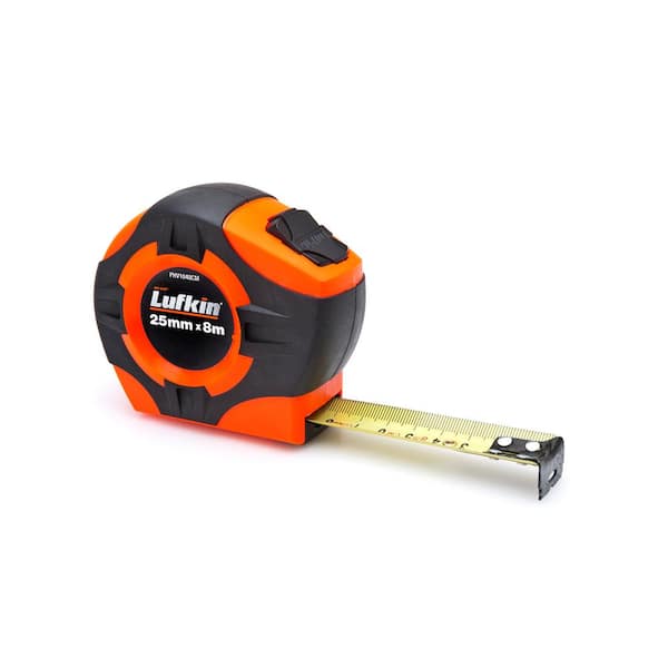 Crescent Lufkin 25 mm x 10 ft. P10 00 Series Yellow Clad A9 Blade Power Return Tape Measure