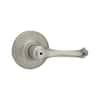 Kwikset Dorian Satin Nickel Privacy Bed/Bath Door Handle with