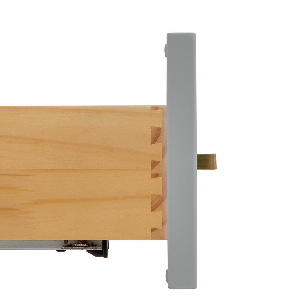 Taylor 54'' Gray Freestanding Single Bathroom Vanity Base with Brass Hardware