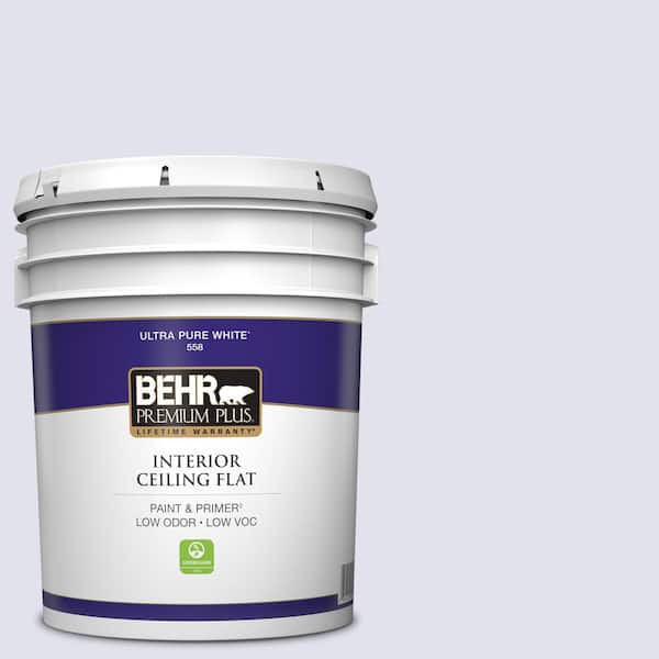 5 gal. #M550-1 White Lavender Ceiling Flat Interior Paint