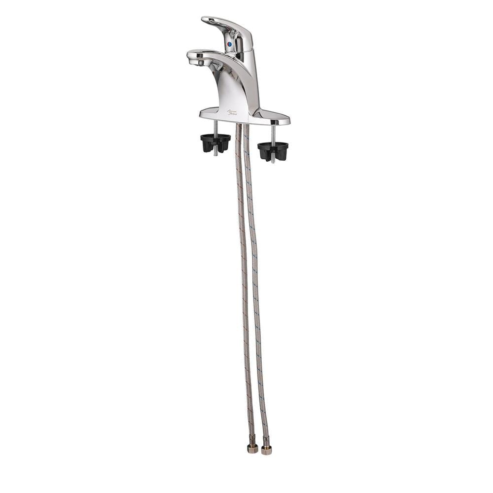 Polished Chrome Single-Handle Centerset Bathroom Faucet
