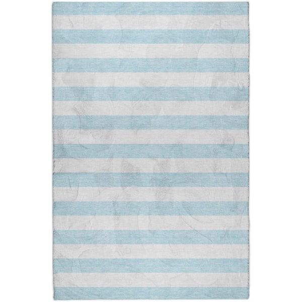 Dream Shag Premium Machine Washable Abstract ADS528 Sky 10 ft. x 14 ft. Area Rug