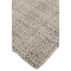 10 X 14 Gray and Ivory Solid Color Area Rug