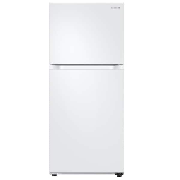 Samsung 29 in. 17.6 cu. ft. Top Freezer Refrigerator with FlexZone and Ice Maker in White, Standard Depth