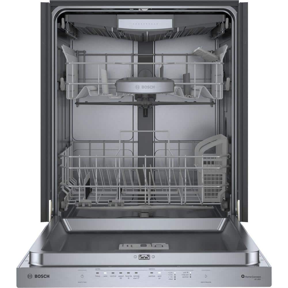 24" Stainless Steel Built-In Smart Dishwasher with Top Control