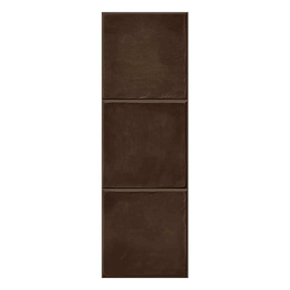 Spanish Amaris Brown 4 in. x 12 in. Glazed Semi-Glossy Zellige Look Porcelain Wall Tile Sample price history on PriceWatchPro