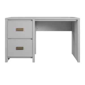 Monarch Hill Haven Single Pedestal Desk, Dove Grey