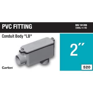 2 in. Sch. 40 and 80 PVC Type-LB Conduit Body