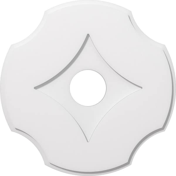 Ekena Millwork 1 in. P X 8-1/4 in. C X 24 in. OD X 5 in. ID Percival Architectural Grade PVC Contemporary Ceiling Medallion