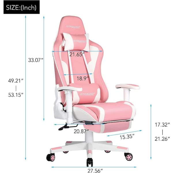 Gt racing deals chair pink